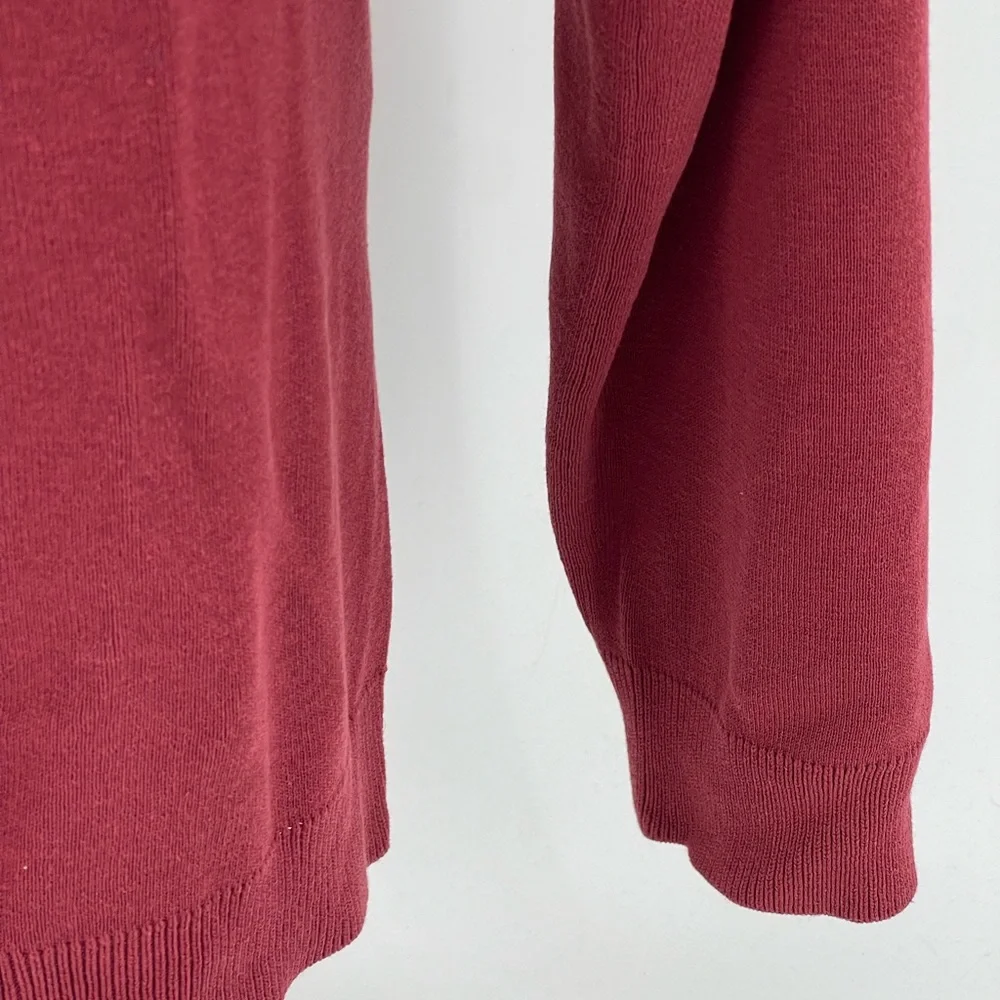 Tommy Bahama Maroon V Neck Sweater Pullover‎ Silk & Cotton Blend Men’s Large L